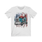 American Flag Trucker Hat - Trucker T-shirt