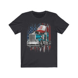 American Flag Trucker Hat - Trucker T-shirt