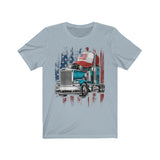 American Flag Trucker Hat - Trucker T-shirt