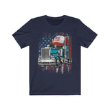 American Flag Trucker Hat - Trucker T-shirt