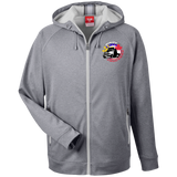 Men's Heathered Performance Hooded Jacket - Pinoy Truckers Logo