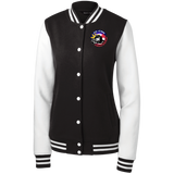 Women's Fleece Letterman Jacket - FIL-CAN Trucker Logo