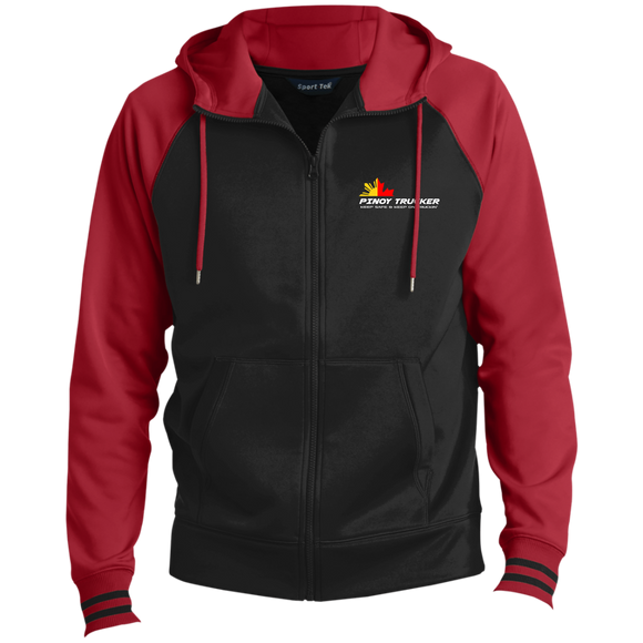 Men's Sport-Wick® Full-Zip Hooded Jacket - Pinoy Trucker (Keep Safe & Keep on Truckin' Logo)