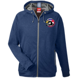 Men's Heathered Performance Hooded Jacket - Pinoy Truckers Logo