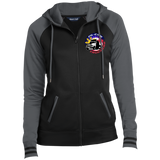 Ladies' Moisture Wick Full-Zip Hooded Jacket - FIL-CAN Trucker Logo