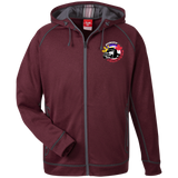 Men's Heathered Performance Hooded Jacket - Pinoy Truckers Logo