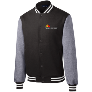 Fleece Letterman Jacket - PINOY TRUCKER (Keep Safe & Keep on Truckin' Logo)