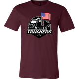 Unisex Short Sleeve Tee for TRUCKERS - USA Flag