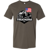 Unisex Short Sleeve Tee for TRUCKERS - USA Flag