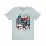 American Flag Trucker Hat - Trucker T-shirt