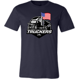 Unisex Short Sleeve Tee for TRUCKERS - USA Flag