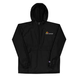 Embroidered Champion Windbreaker Packable Jacket - PINOY TRUCKER (Keep Safe & Keep on Truckin' Logo)