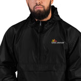 Embroidered Champion Windbreaker Packable Jacket - PINOY TRUCKER (Keep Safe & Keep on Truckin' Logo)