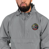 Embroidered Champion Windbreaker Packable Jacket - LAKAY PINOY TRUCKER LOGO