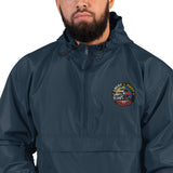 Embroidered Champion Windbreaker Packable Jacket - LAKAY PINOY TRUCKER LOGO