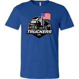 Unisex Short Sleeve Tee for TRUCKERS - USA Flag