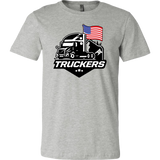 Unisex Short Sleeve Tee for TRUCKERS - USA Flag