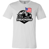 Unisex Short Sleeve Tee for TRUCKERS - USA Flag