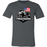 Unisex Short Sleeve Tee for TRUCKERS - USA Flag