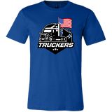 Unisex Short Sleeve Tee for TRUCKERS - USA Flag