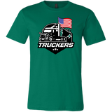 Unisex Short Sleeve Tee for TRUCKERS - USA Flag